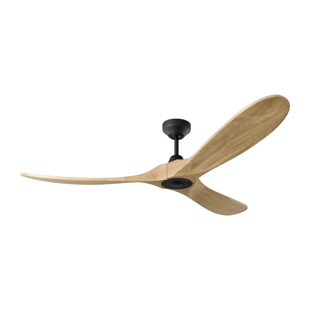 Generation Lighting Ventilador de Techo Maverick Smart 60" - Midnight Black con Aspas Natural Honey 3MAVSM