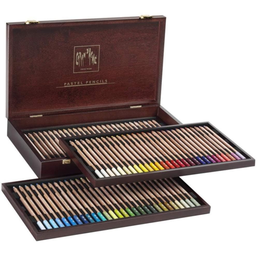 Caran d'Ache Set 84 Lápices pastel en estuche de madera (788.484)