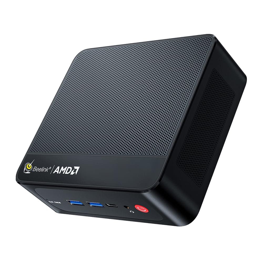 Beelink SER5 MAX Mini PC con AMD Ryzen 7 6800U, 24GB LPDDR5 500GB NVMe M.2 SSD, LAN 2.5G, WiFi 6, BT5.2, Salidas Triple Display DP/HDMI/Type-C, Mini PC con Windows 11