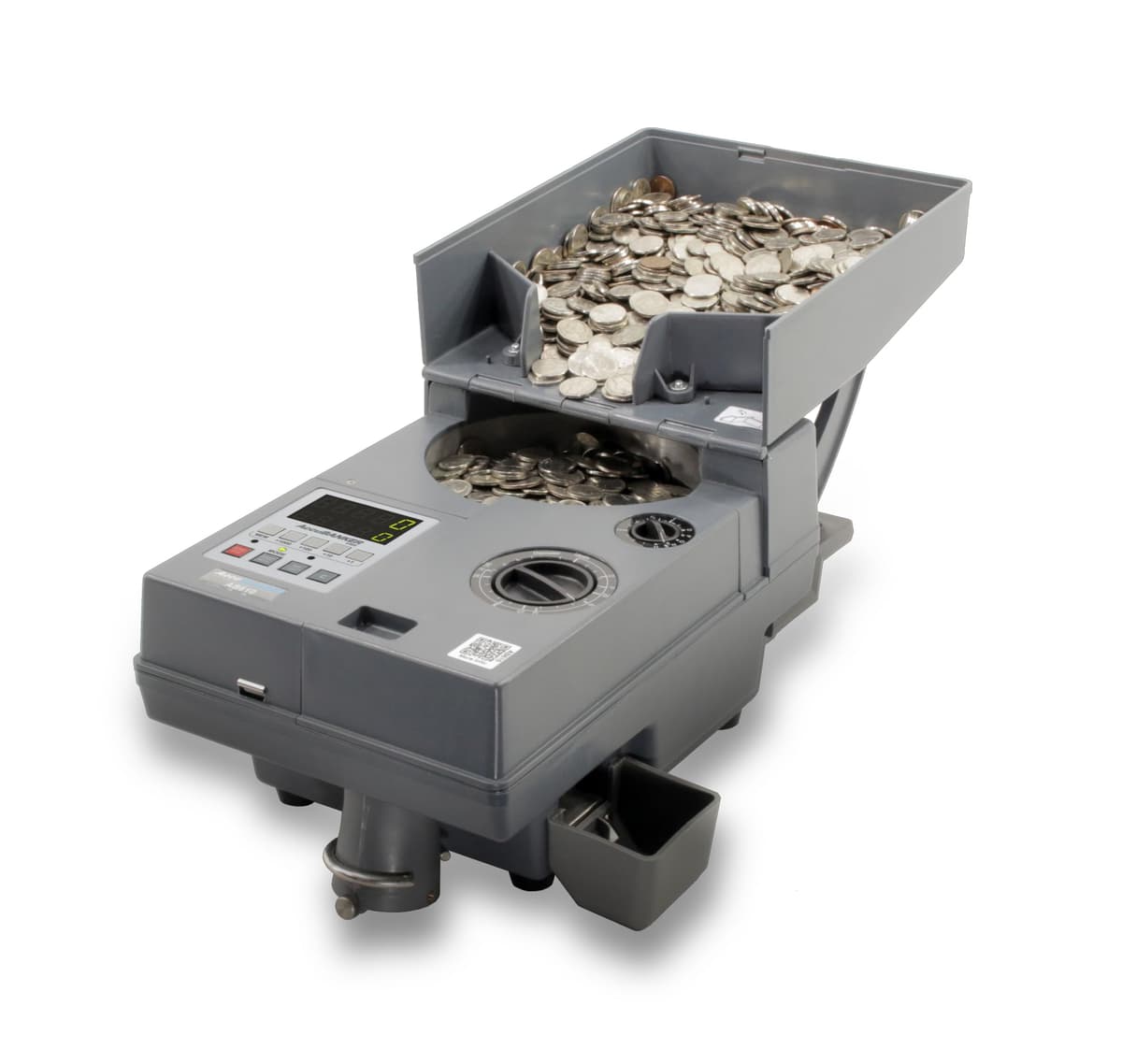 AccuBANKER AB610 Contadora de Monedas y Fichas, Velocidad hasta 2000/min, Tolva 4000 monedas