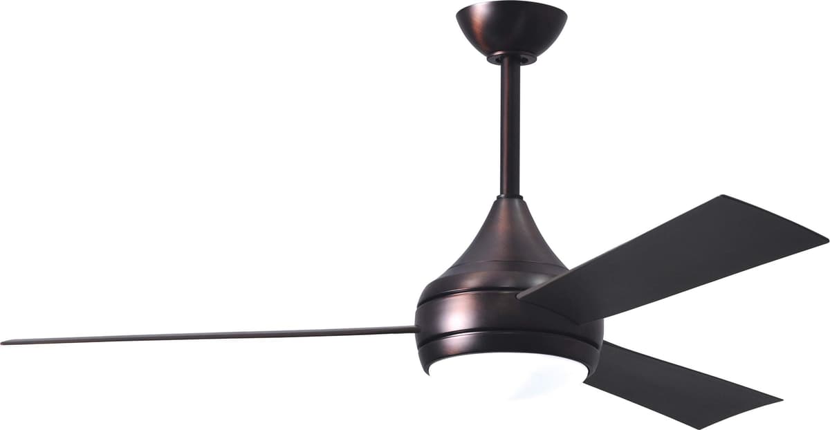 Matthews Donaire 52" Coastal 316 Acero Inoxidable Marino, Aprobado para Agua Salada, Con Luz LED y Control Remoto, Bronce Cepillado DA-BB