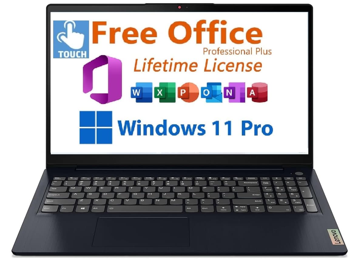 Lenovo 2026 IdeaPad 1i 15.6" FHD Pantalla Táctil, con Office de por Vida, Intel Core i5-1335U de 13.ª Gen, 40GB RAM, 2TB SSD, Intel Iris Xe Graphics, Wi-Fi 6, Larga Duración de Batería, Windows 11 Pro, Azul Abisal 83B40008US