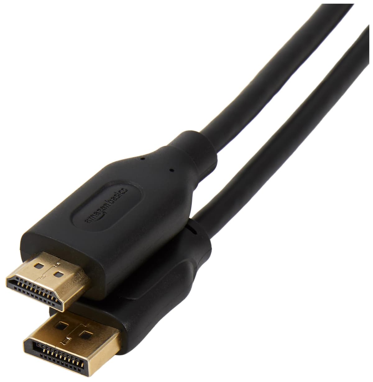 Cable de pantalla DisplayPort a HDMI Amazon Basics, unidireccional, 6 ft - Caja de 52, negro ADHDTV25044