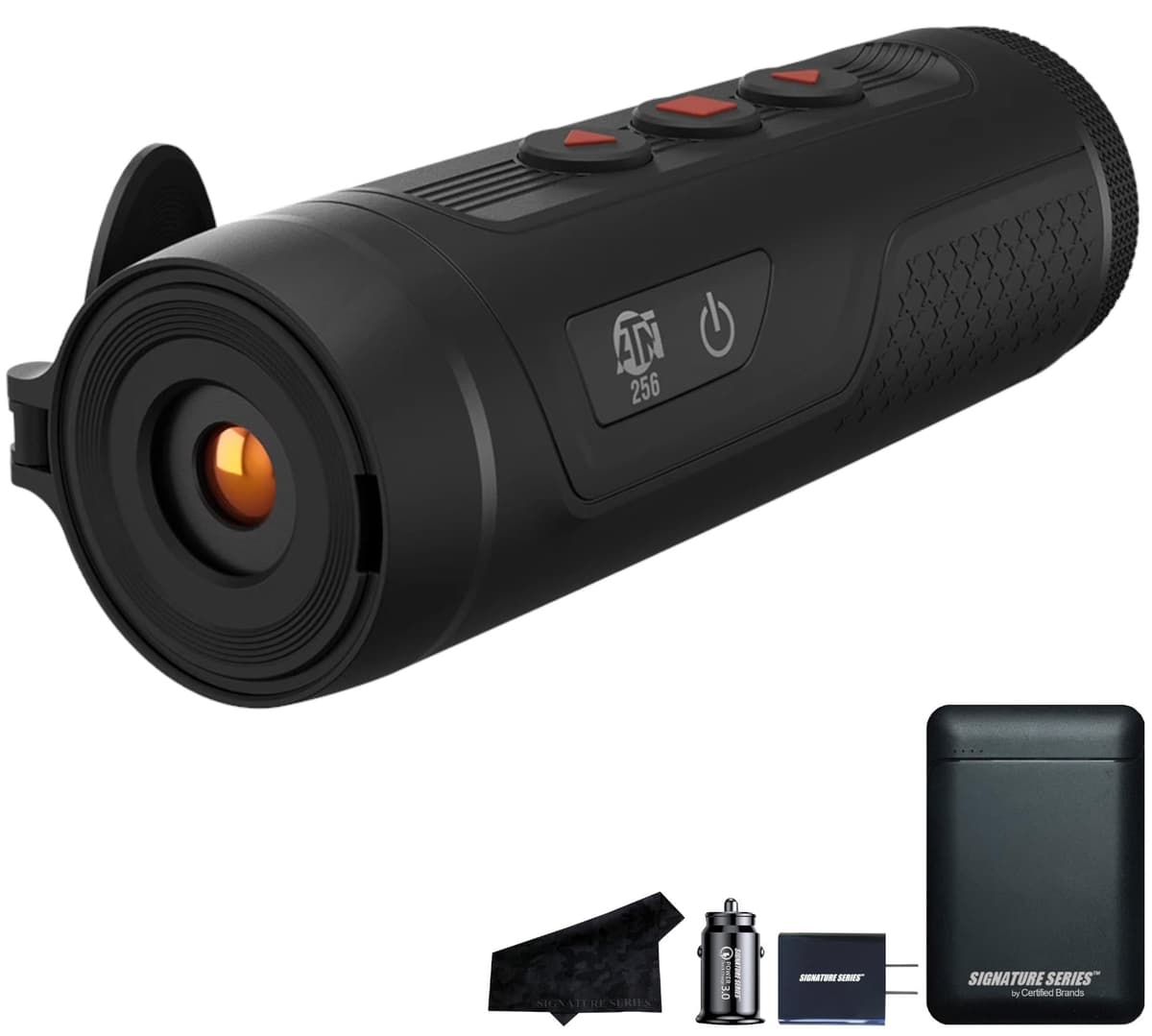 Certified Brands ATN BlazeSeeker 207 1-8.8X Monocular térmico 256x192 - Signature Series Power Kit XN-P01
