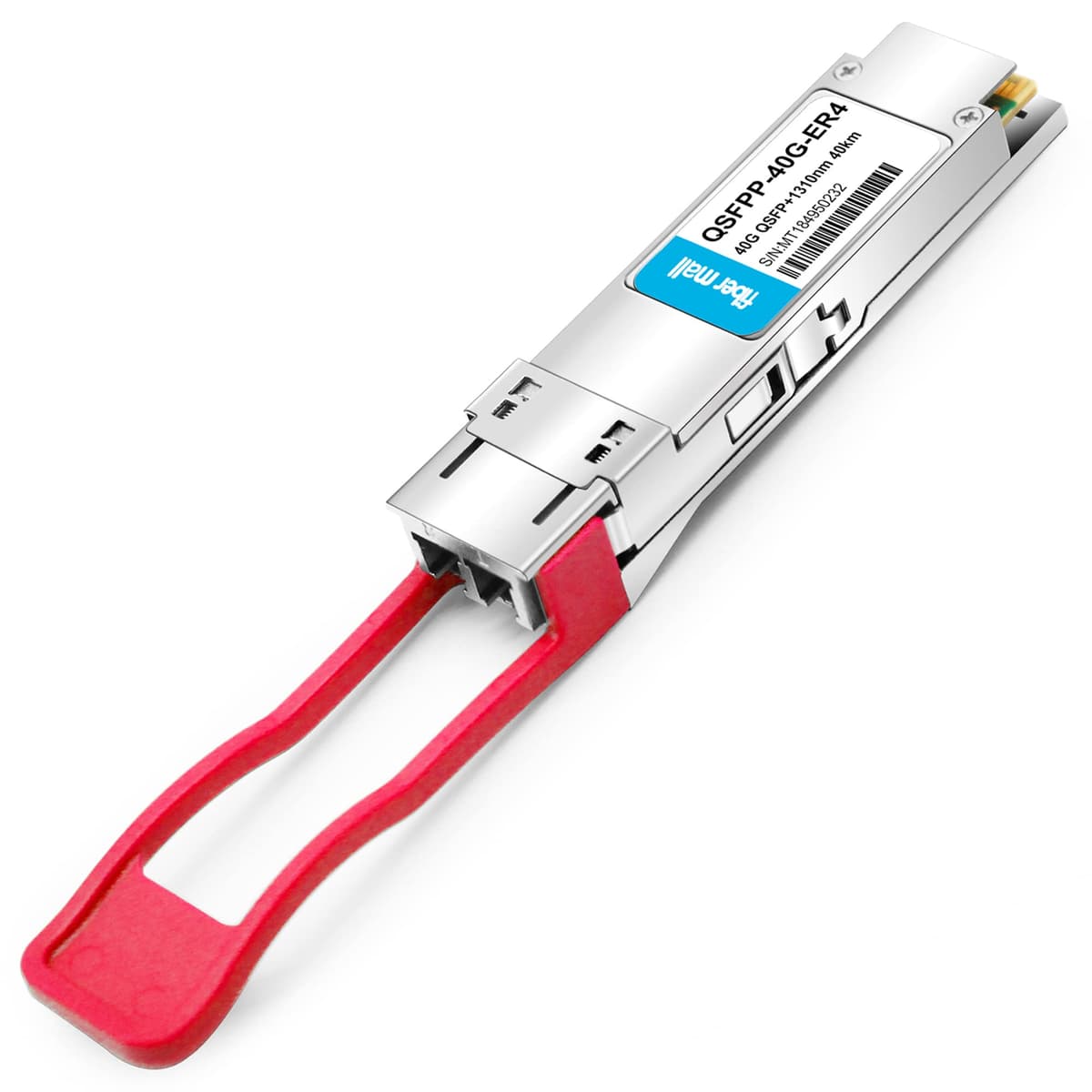 fiber mall 40G QSFP+ ER4 Compatible - Transceptor óptico 40GBASE-ER4 1310nm 40km LC SMF QSFP-40G-ER4 QSFPP-40G-ER4-CM