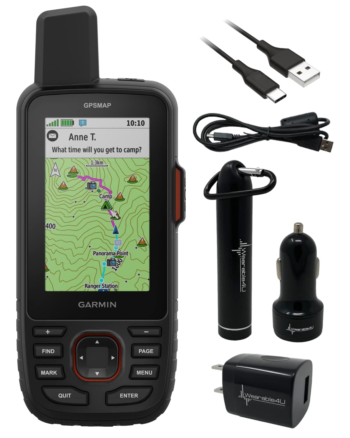 Garmin GPSMAP 67i Handheld Rugged GPS con Power Pack Wearable4U AA4624 010-02812-01
