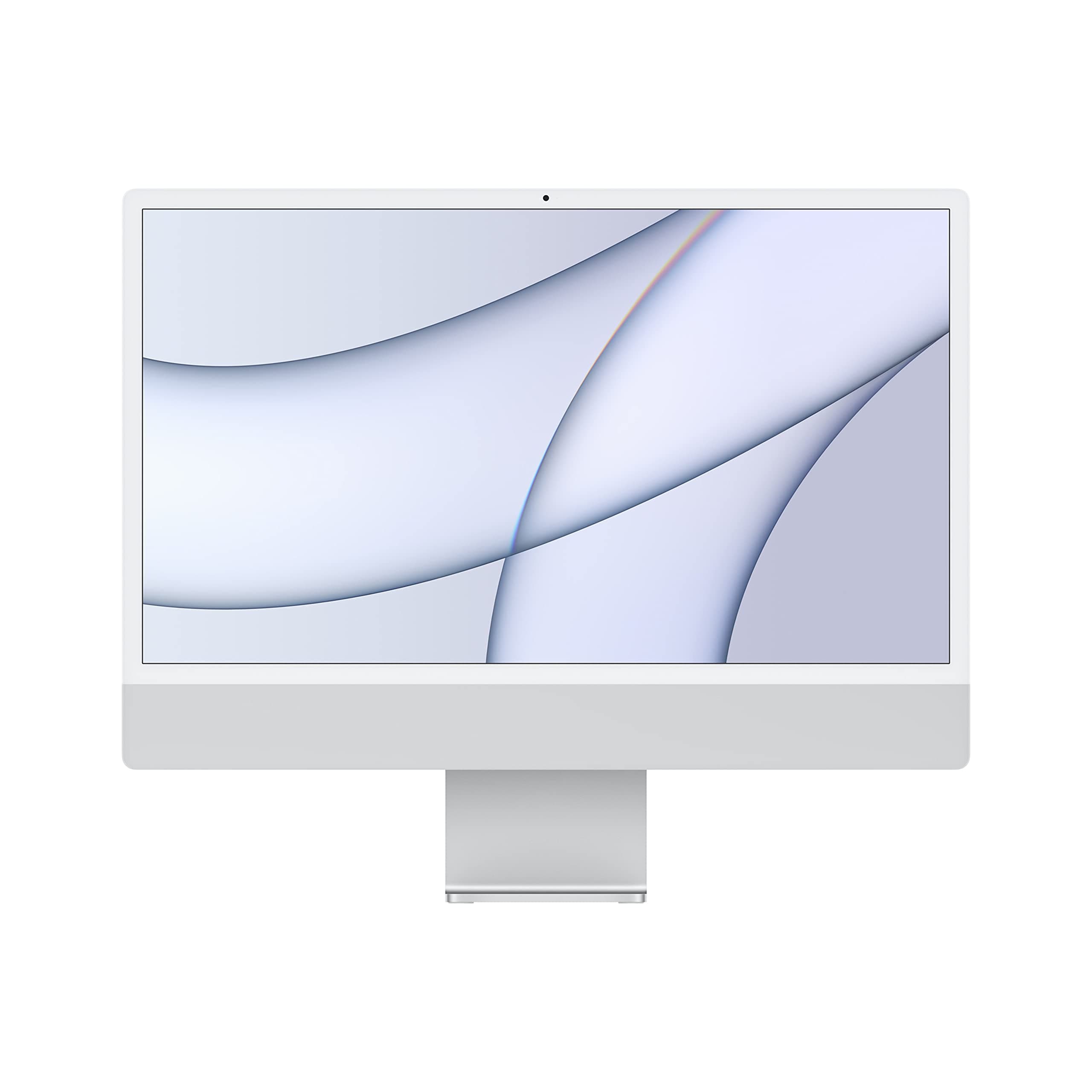 Apple iMac 24" (M1, 16GB RAM, 1TB SSD) Silver (Renewed) MGPD3LL/A