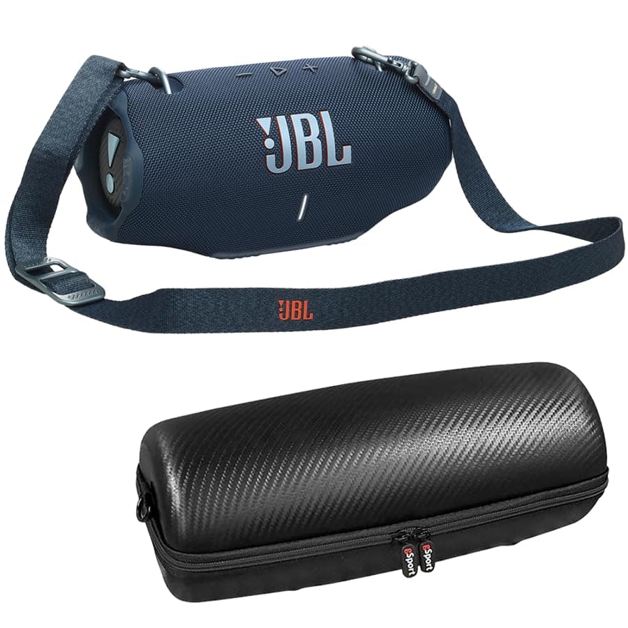 Parlante Bluetooth JBL Xtreme 4 con estuche gSport de fibra de carbono (azul) GSPORT-XTREME4-BLUE