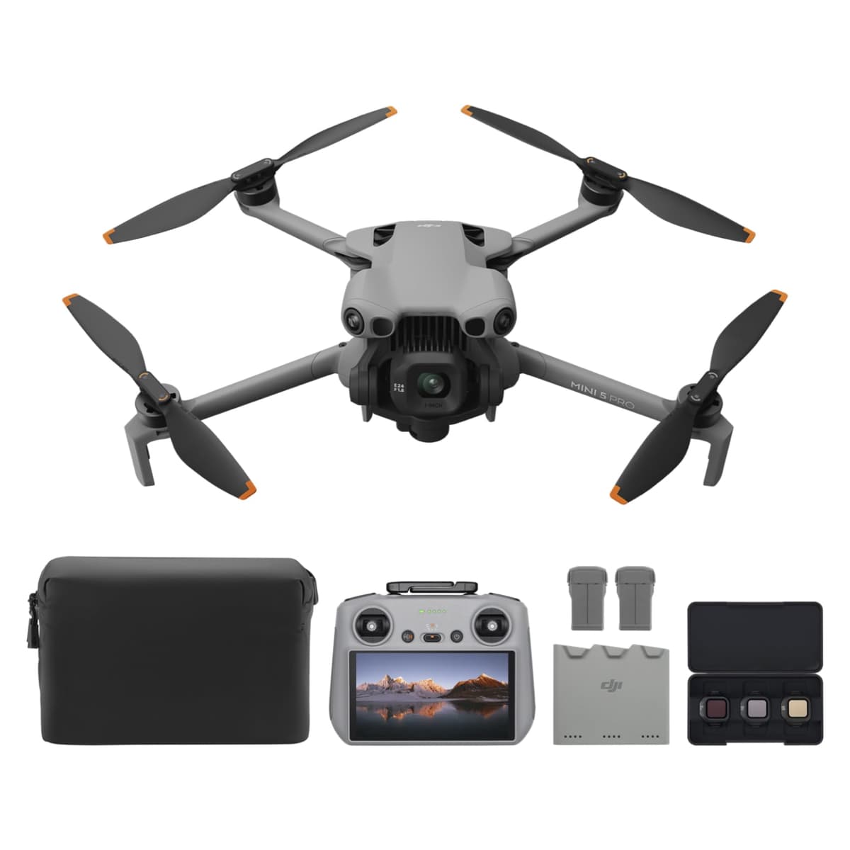 DJI Mini 5 Pro Fly More Combo Plus con DJI RC 2 - Drone 1" CMOS, 4K, Obstacle Sensing, 3 Baterías WAPJ07
