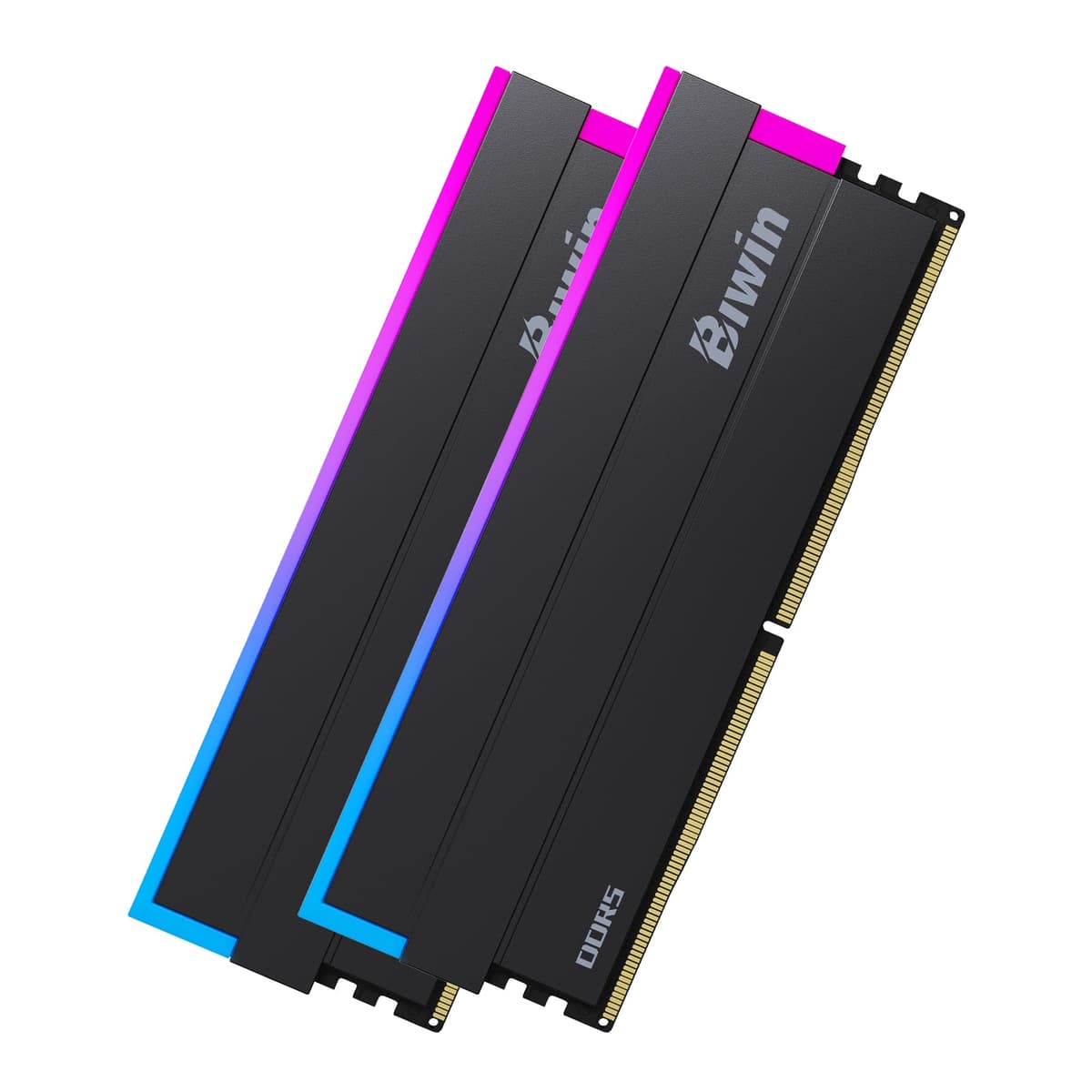 Biwin Black Opal DW100 DDR5 RGB RAM 48GB (24GBx2) 6000MHz CL28 Memoria para Computadora Intel XMP 3.0 Compatible con AMD Expo - Negro - DW100-48GB-6000-1R8-D28FB