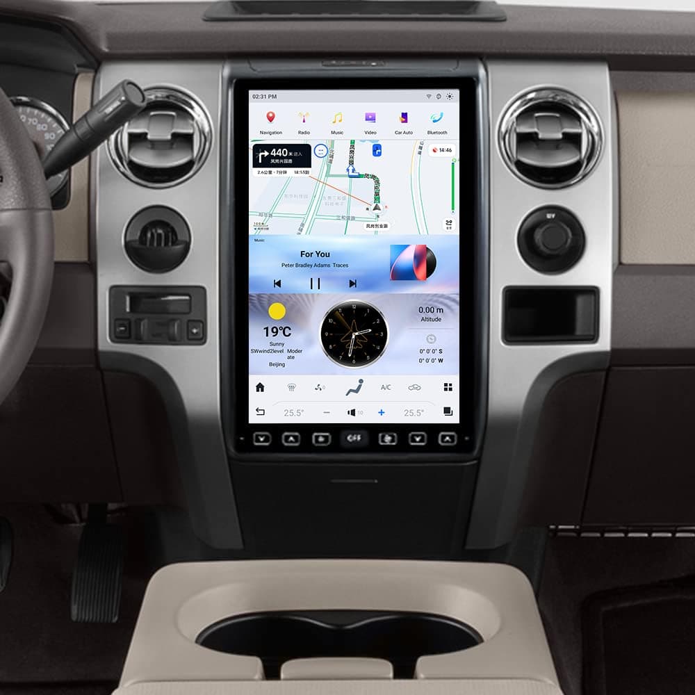VIKNAN Radio Android 13 14.4" para Ford F150 (2009-2012) con 128GB, GPS y CarPlay/Android Auto