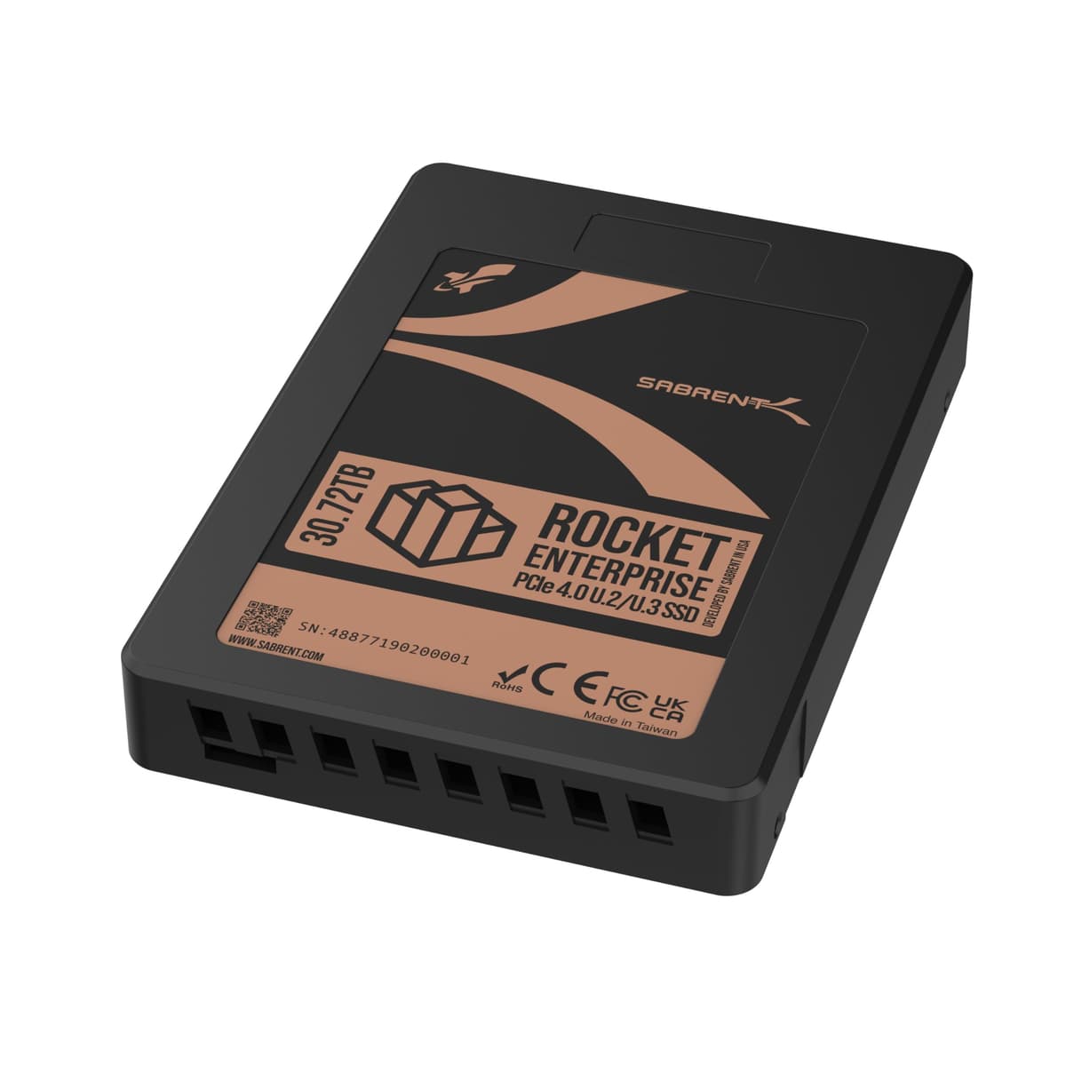 SABRENT Rocket Enterprise PCIe 4.0 U.2 30.72TB NVMe SSD (SB-P4U2-30720)