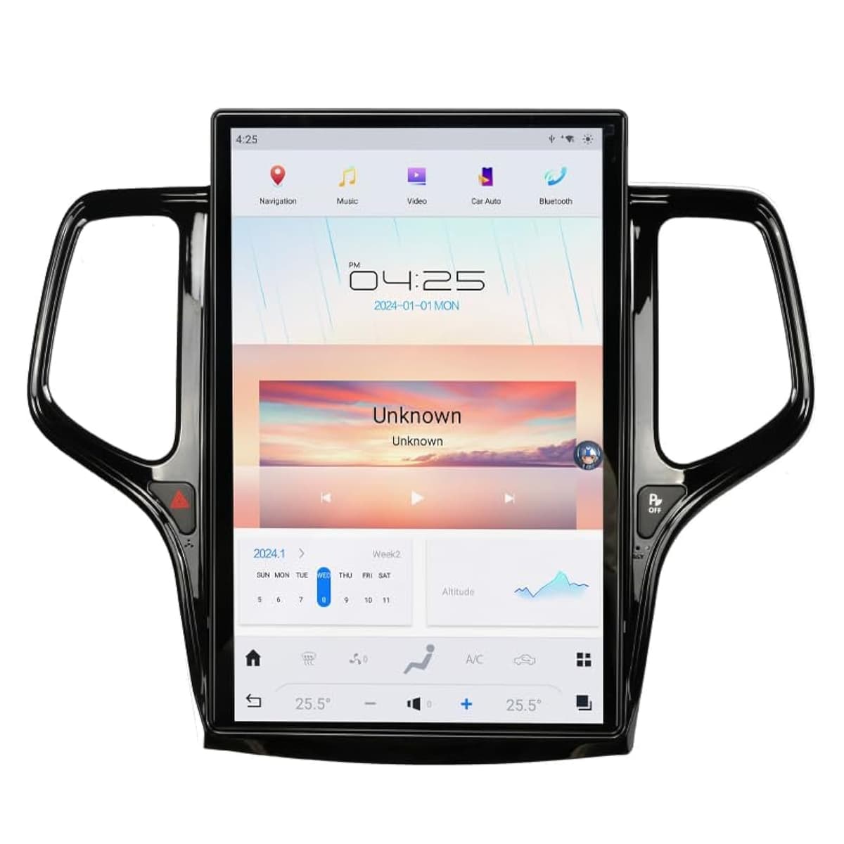 NAKEVICH 14.4” Android 11 Car Radio para Jeep Grand Cherokee 2014-2020 Tesla Style IPS GPS Multimedia