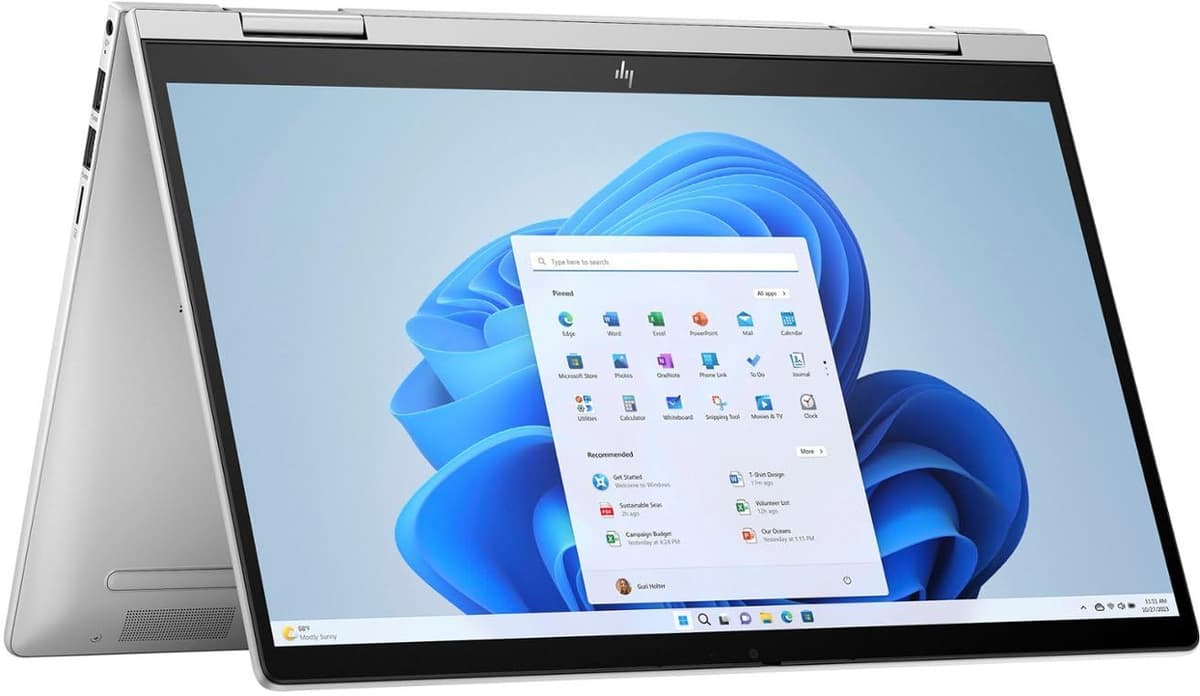 HP Envy x360 2 en 1, 14" FHD IPS táctil 60Hz, Intel Core 7 150U de 10 núcleos, gráficos Intel, 16GB DDR4, 1TB SSD, teclado retroiluminado, lector de huellas, Wi-Fi 6E, cámara IR 5MP, Windows 11 Pro Envy x360 2-in-1