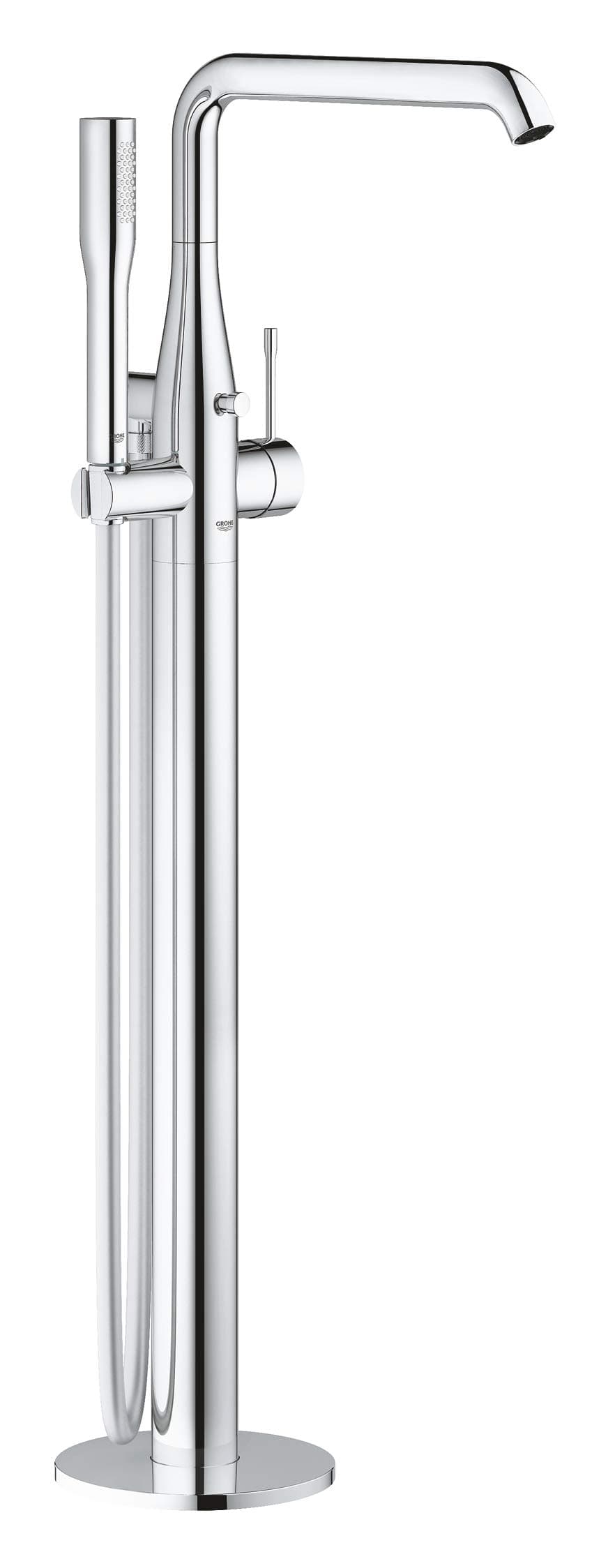 Grohe 23491001 Grifo Bañera de Piso Essence New con Ducha de Mano, Cromo