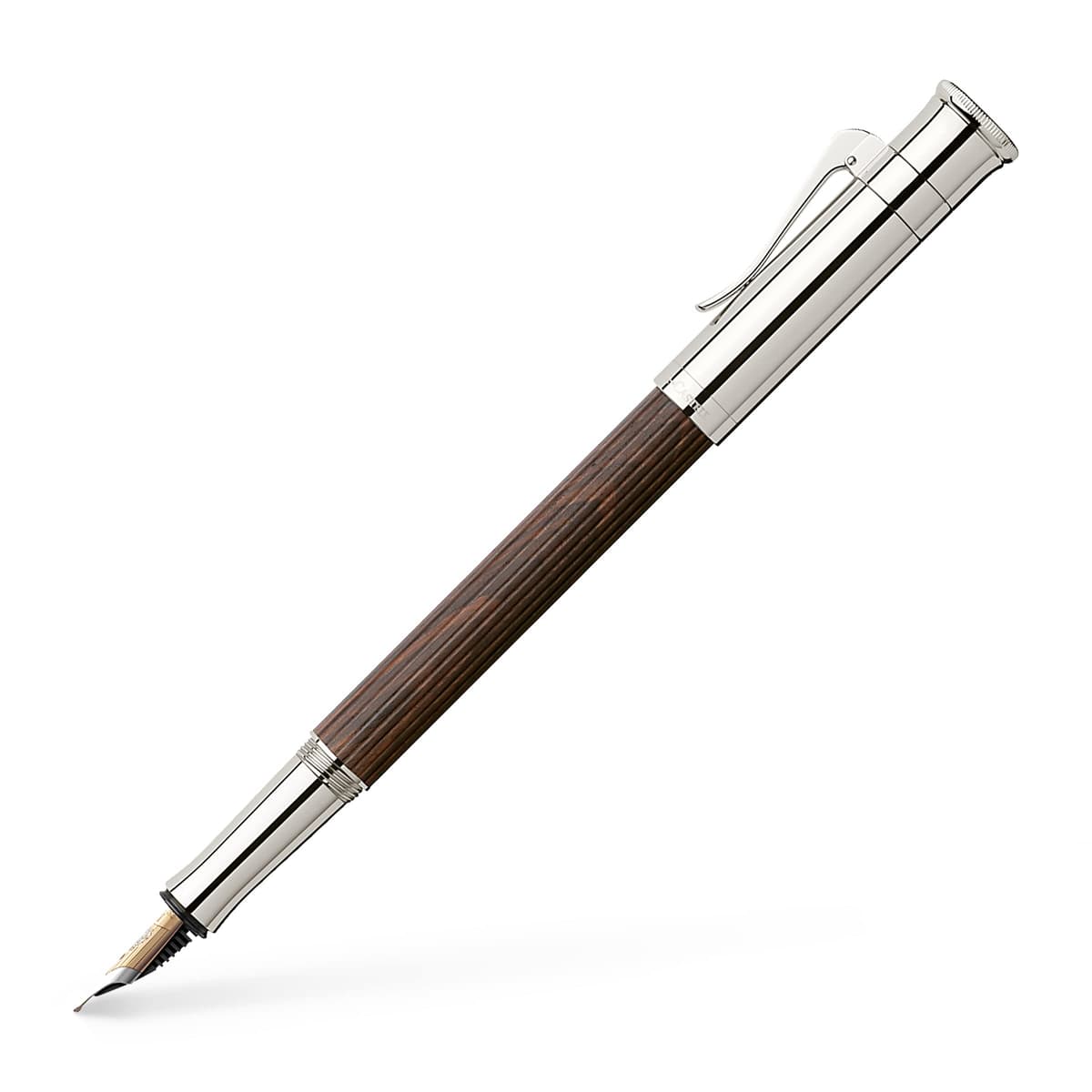 Graf von Faber-Castell Faber Castell 145522 EF Extra Fine Point Classic Collection Granadilla Platinum Coating