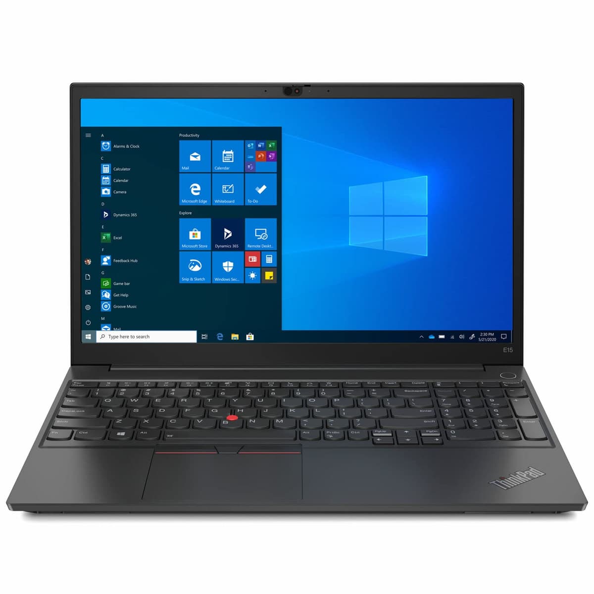 Lenovo ThinkPad E15 Gen 2 Business Laptop 15.6" FHD i7-1165G7 Iris Xe 32GB DDR4 1TB NVMe SSD Lector huellas Teclado retroiluminado Wi-Fi 6 Windows 11 Pro 20TD