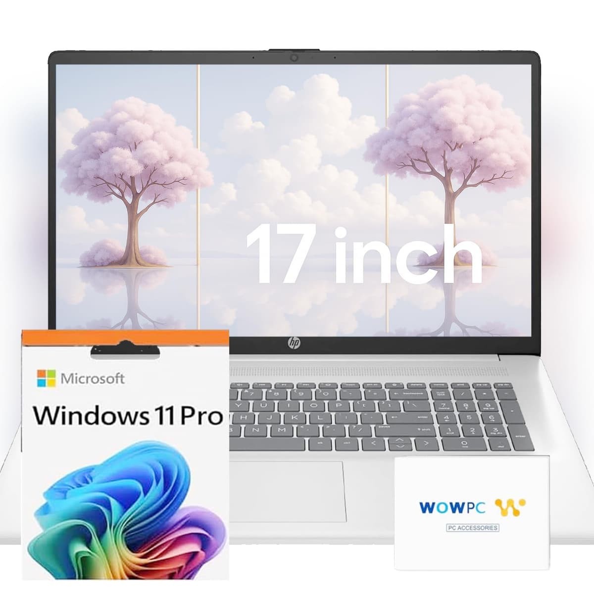 HP 17" 2025 Laptop, Intel 13ª gen i3 8C, 32GB RAM, 1TB SSD, Windows 11 Pro, Office incluido Essiential