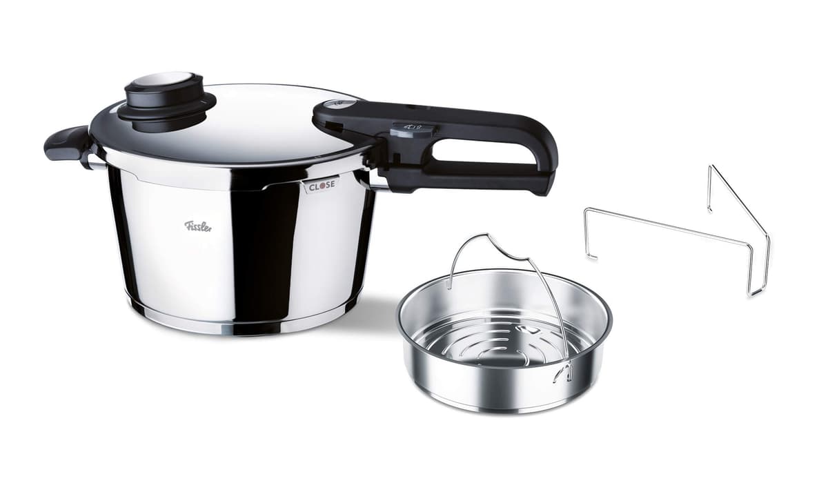 Fissler Vitavit Premium Olla a presión 10.2" / 8.5qt - acero inoxidable, 2 niveles de cocción 620-700-08-070/0