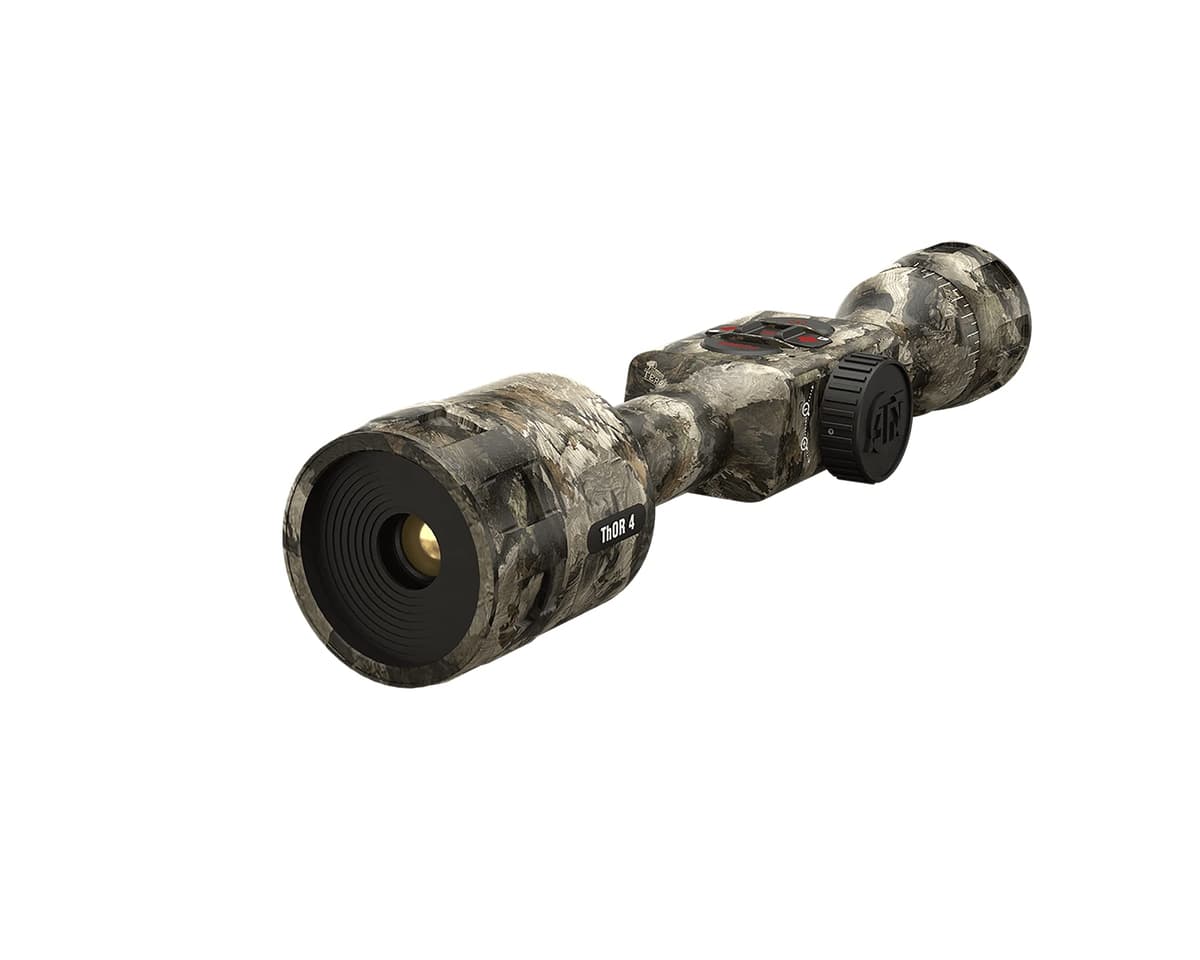 theOpticGuru ATN MossyOak Thor 4 Smart HD Visor Térmico de Caza Camuflado con Sensor Nueva Generación, Calculadora Balística Integrada, Grabación de Video, Wi-Fi, +18 hrs de Batería (384x288, 1.25-5x Elements Terra)