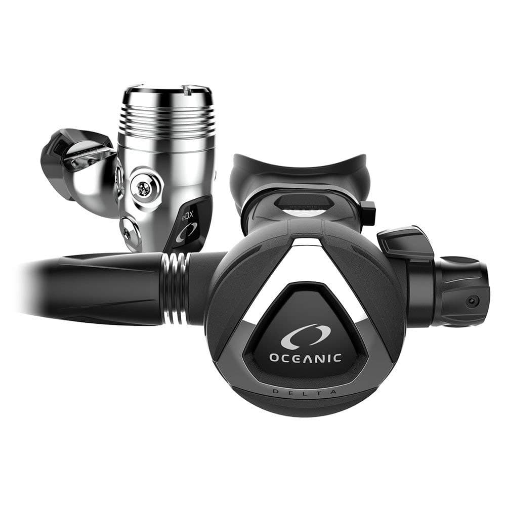 OCEANIC Delta 5 + EDX Regulador de Buceo (Yoke) - Rendimiento en Agua Fría, Negro 40.7590.07