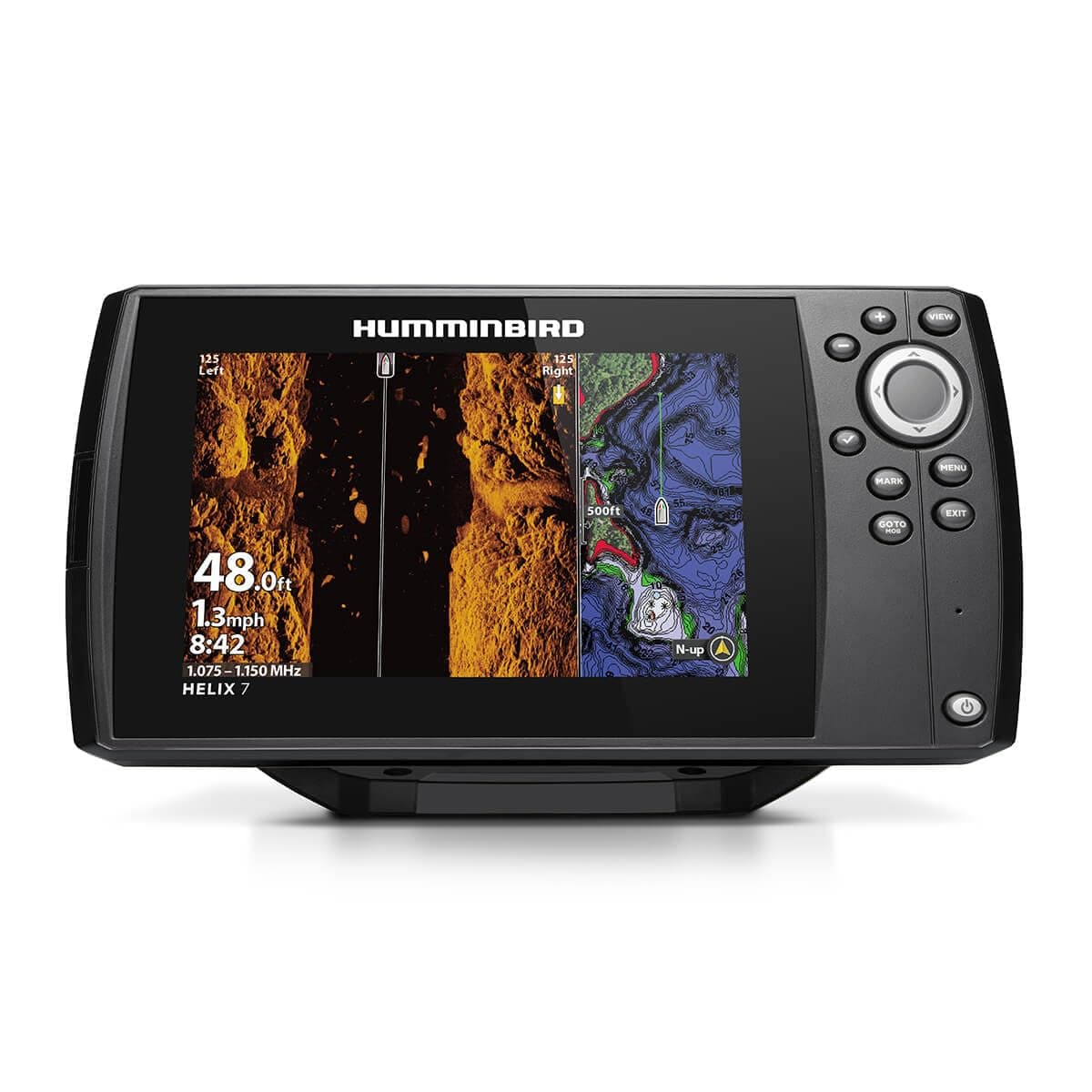 Humminbird Helix 7 G4 Ecosonda con GPS y Transductor, IMAGEN LATERAL MEGA 411930-1