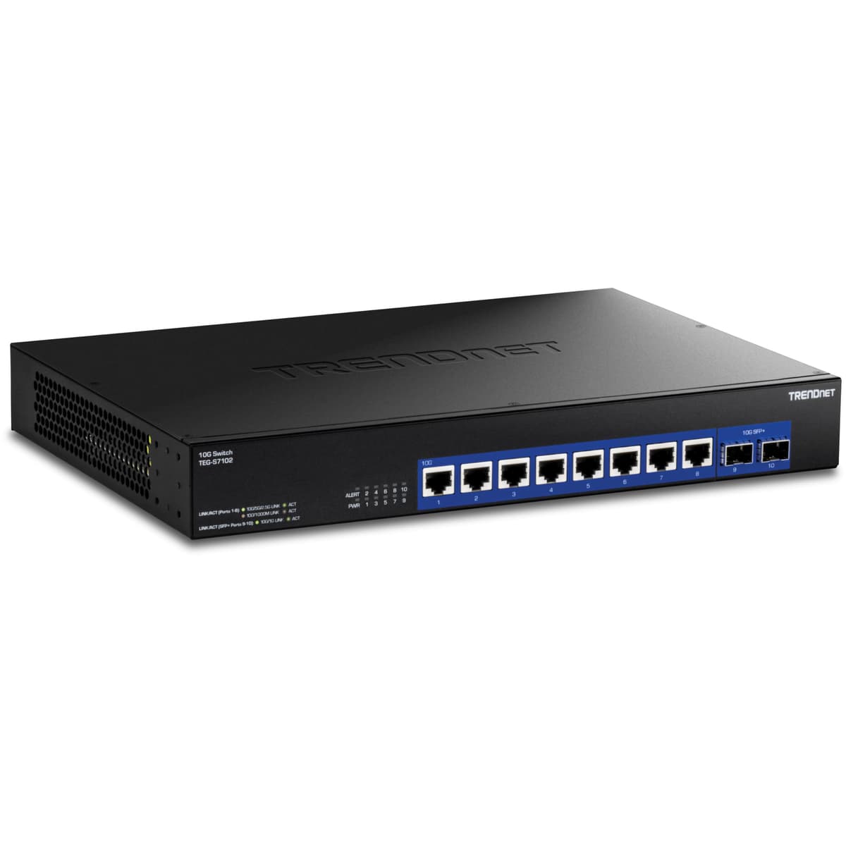 TRENDnet TEG-S7102 Switch No Gestionado 10 Puertos 10G (8 x RJ-45,2 x SFP+)