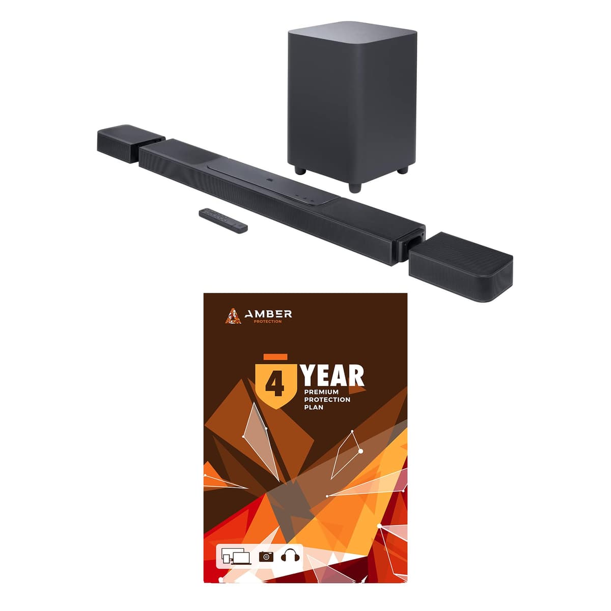 JBL BAR-1300X 11.1.4ch Soundbar con subwoofer y parlantes surround + Plan Amber 4 años (2022) BNDL_BAR1300X-WRTY-4