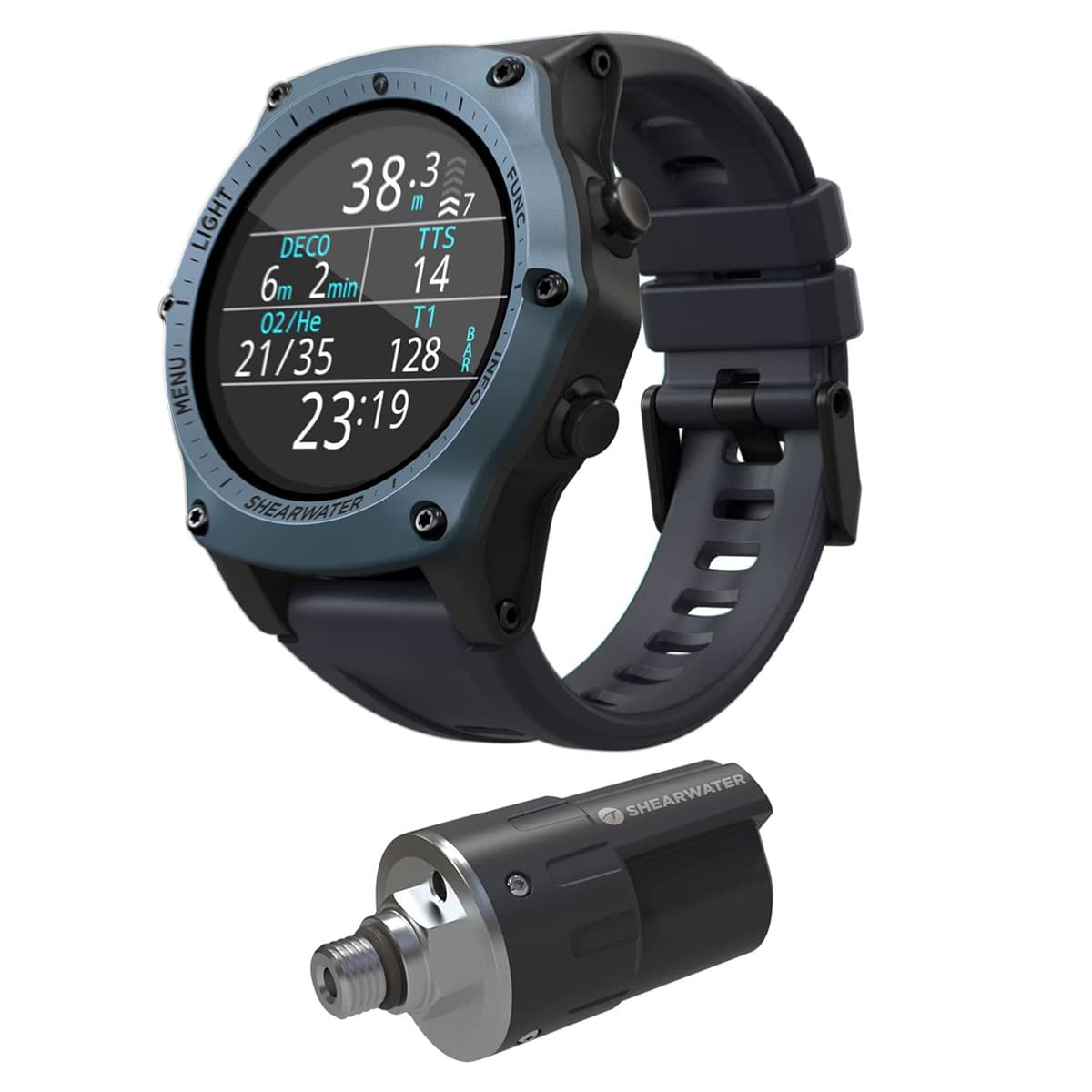 Shearwater Research Teric Computadora de muñeca con transmisor - Azul 15024 - 13004-02