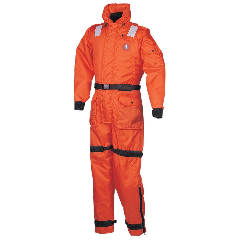 MUSTANG SURVIVAL Deluxe Anti-Exposure Coverall and Worksuit, Naranja, XX-Large MS2175-2-XXL
