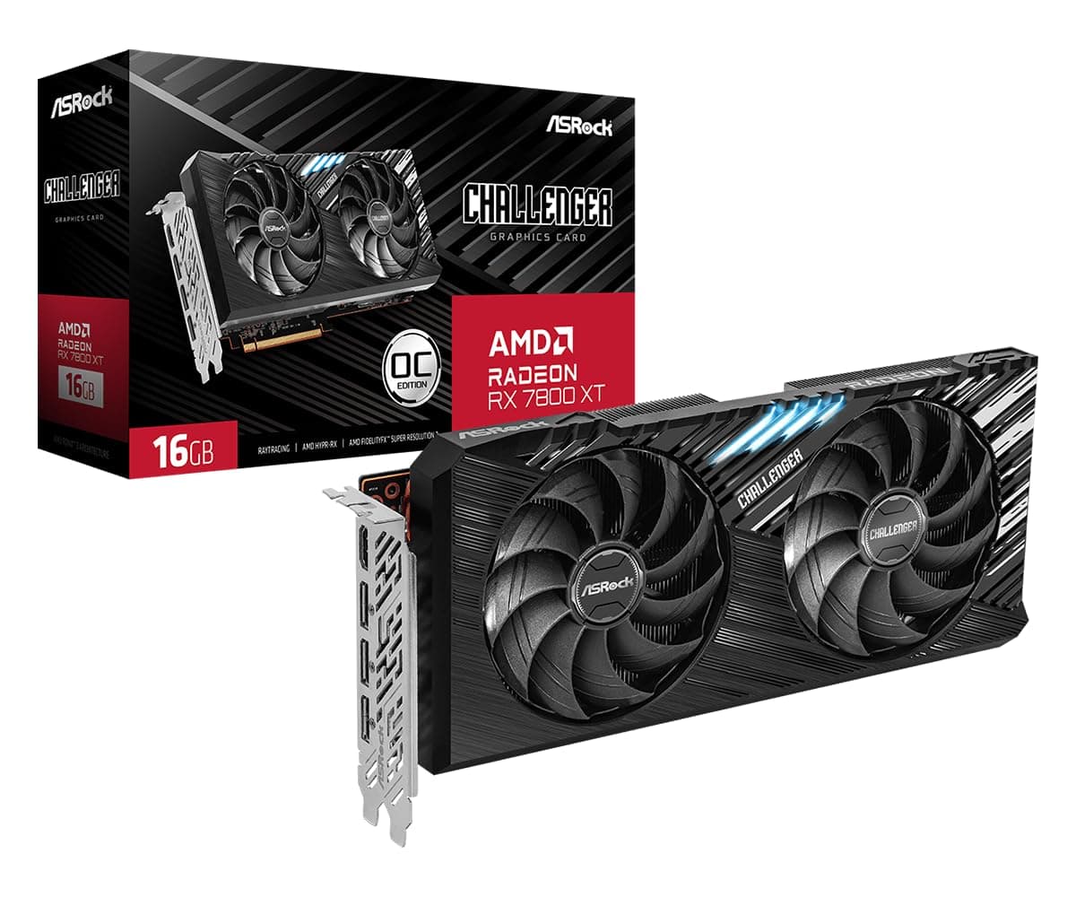 ASRock Challenger Radeon RX 7800 XT OC 16GB GDDR6, RX7800XT CL 16GO
