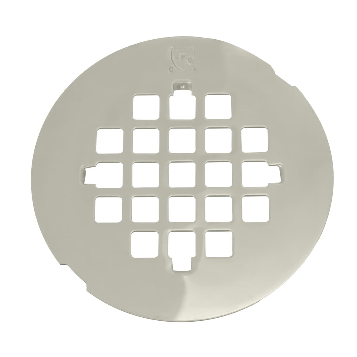 Westbrass D319-100-05 4-1/4" OD Casper Snap-in Shower Strainer Grid Drain Cover, Polished Nickel (100-Pack)