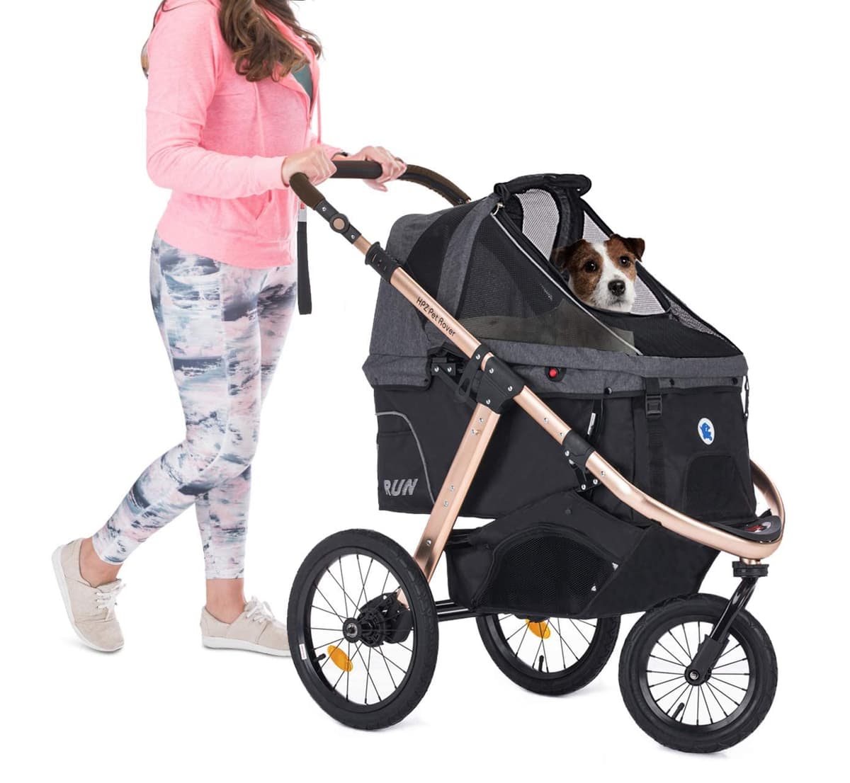 Carrito de Paseo para Mascotas HPZ Pet Rover Run - Negro WS634