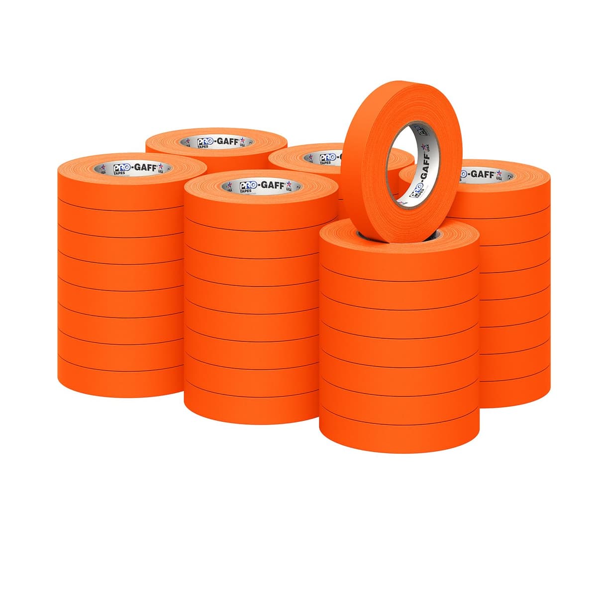 Cinta Gaffers Pro Gaff 1" x 50 yd - Fluorescent Orange Pro-Gaffer-11-1x50-FLO