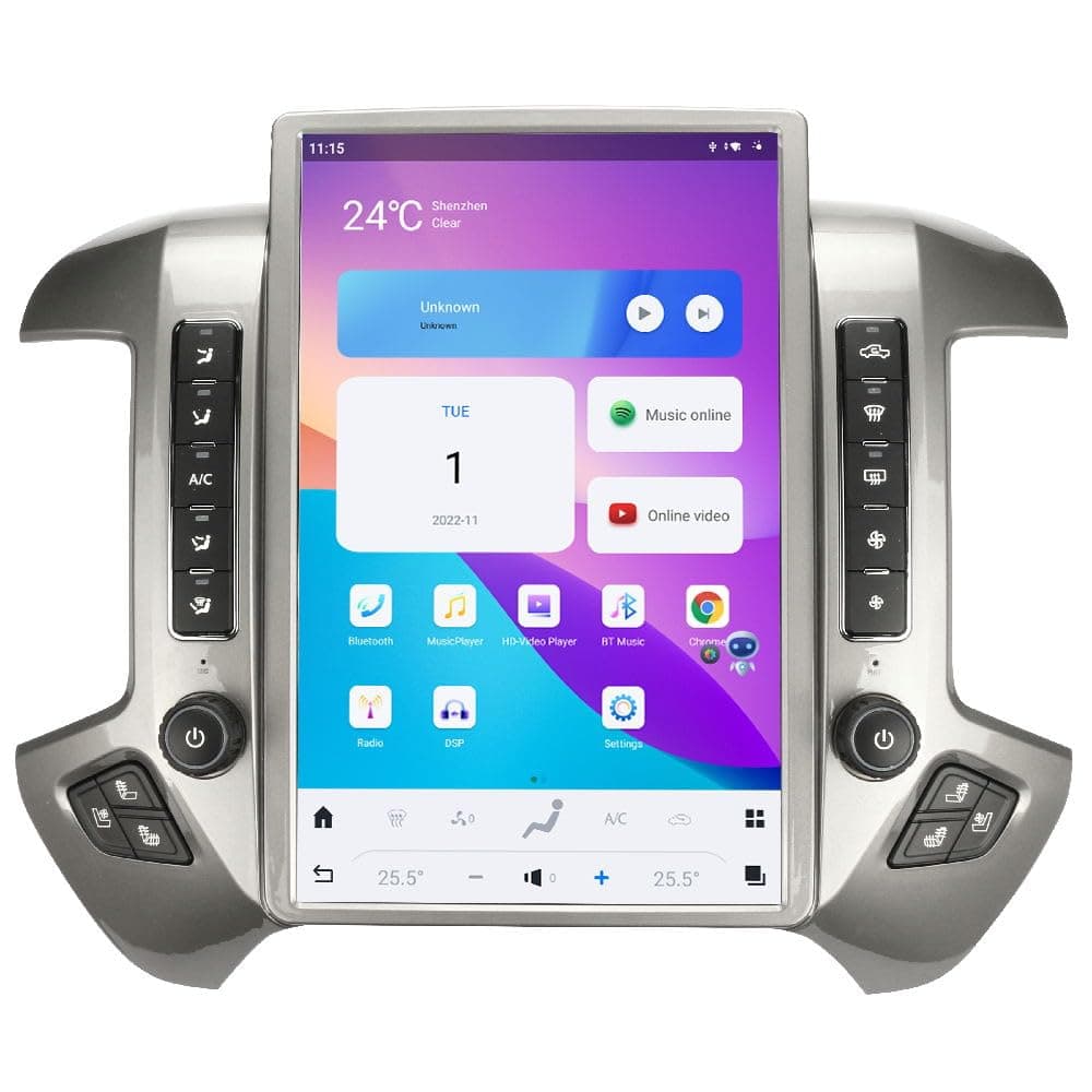 VIKNAN 14.4" Radio Android Reemplazo para Chevrolet Silverado/GMC Sierra 2014-2019, Carplay, GPS, Mirror Link