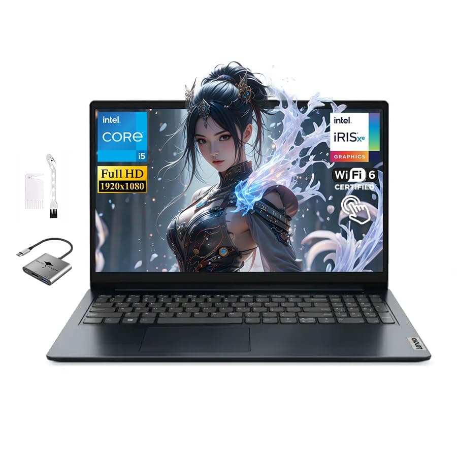 Lenovo IdeaPad 15.6" Pantalla táctil FHD, Intel Core i5-1335U (10 núcleos hasta 4.6 GHz), 16 GB RAM, 1 TB SSD, Gráficos Intel Iris Xe, Larga duración de batería, WiFi 6, Windows 11 - para estudio, hogar y trabajo