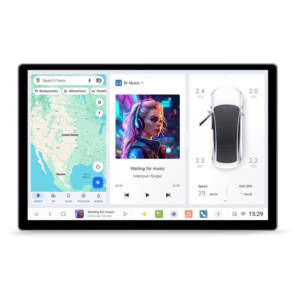 MekedeTech DUDU7 11.5" 2K Estéreo para auto Android 8G RAM 128G ROM