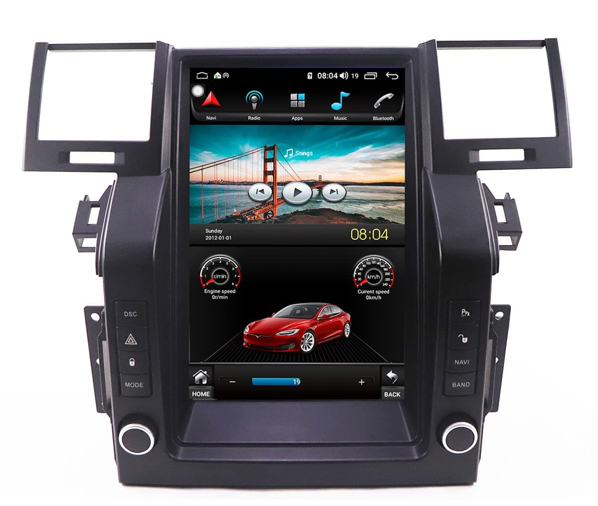 ASVEGEN Radio Android 12.0 12.1" Vertical para Land Rover Range Rover Sport L320 2005-2009 (4+64G)