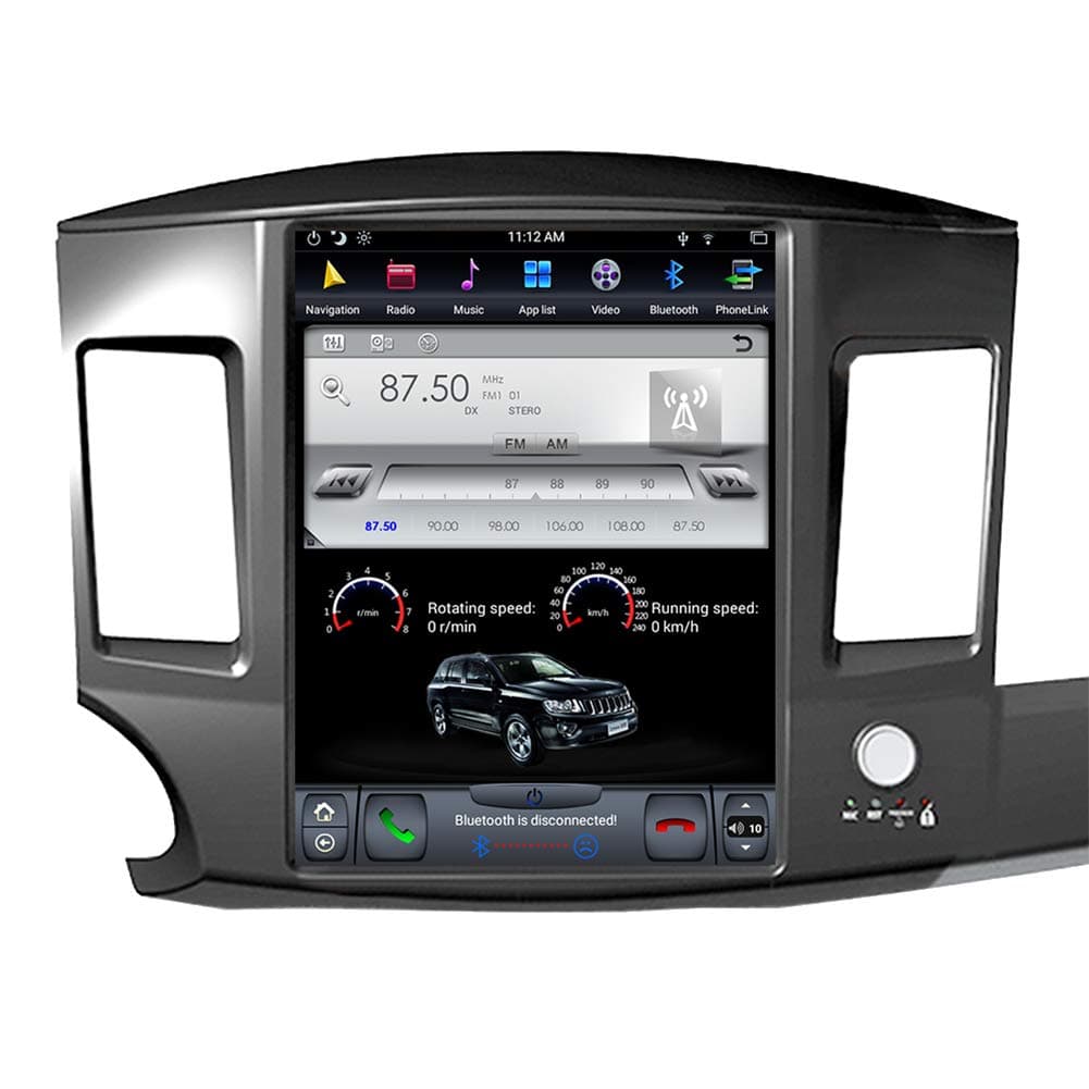 FLYUNICE 12.1'' Android 9.0 Head Unit para Mitsubishi Lancer 2007-2017 (sin amplificador de fábrica) TS-MTLA0717NA