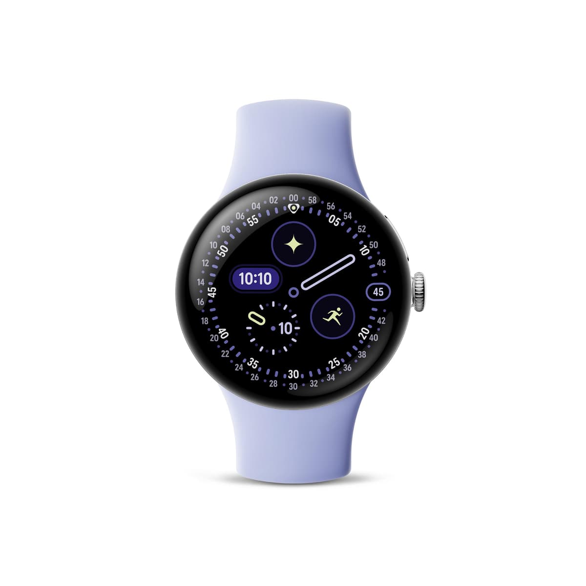 Google Pixel Watch 4 (41 mm) - Smartwatch Android - Monitoreo de ritmo cardíaco y sueño - Batería de 30 horas - Seguimiento de actividad - Google IA - Caja de aluminio plateado pulido - Correa Iris Active - LTE (Modelo 2025) GA10839-US