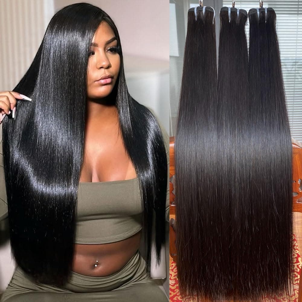 zomeme Straight Bundles Human Hair 16A, cabello vietnamita raw sin procesar, 30+30+30 inch WS-falian30 30 30