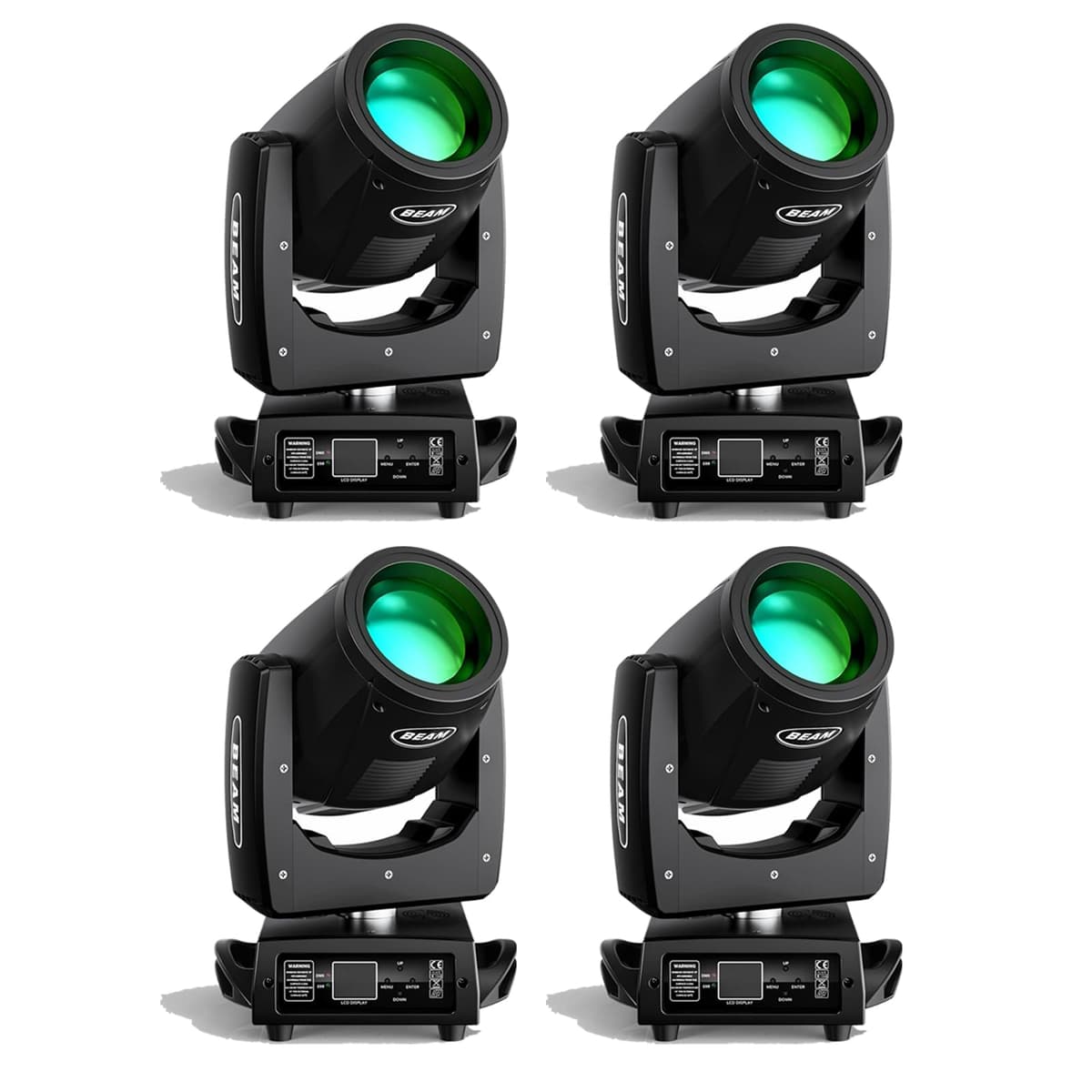 HOLDLAMP 7R 230W Mini Moving Head DJ Lights 16 Prismas 13 Colores 14 Patrones Prisms/Wash/Beam/Frost/Rainbow (Paquete de 4) ZQ02042USX4