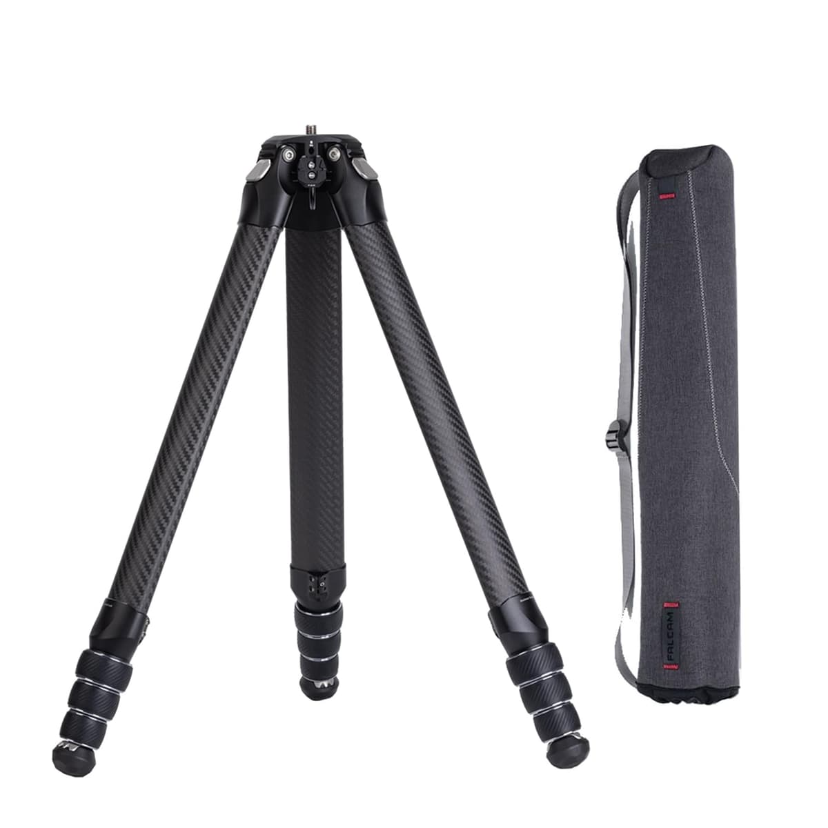 Kongeeker FALCAM TreeRoot Trípode Carbono Medio 4 secciones, 30mm, Carga vertical 50kg, Quick Lock T00A4301