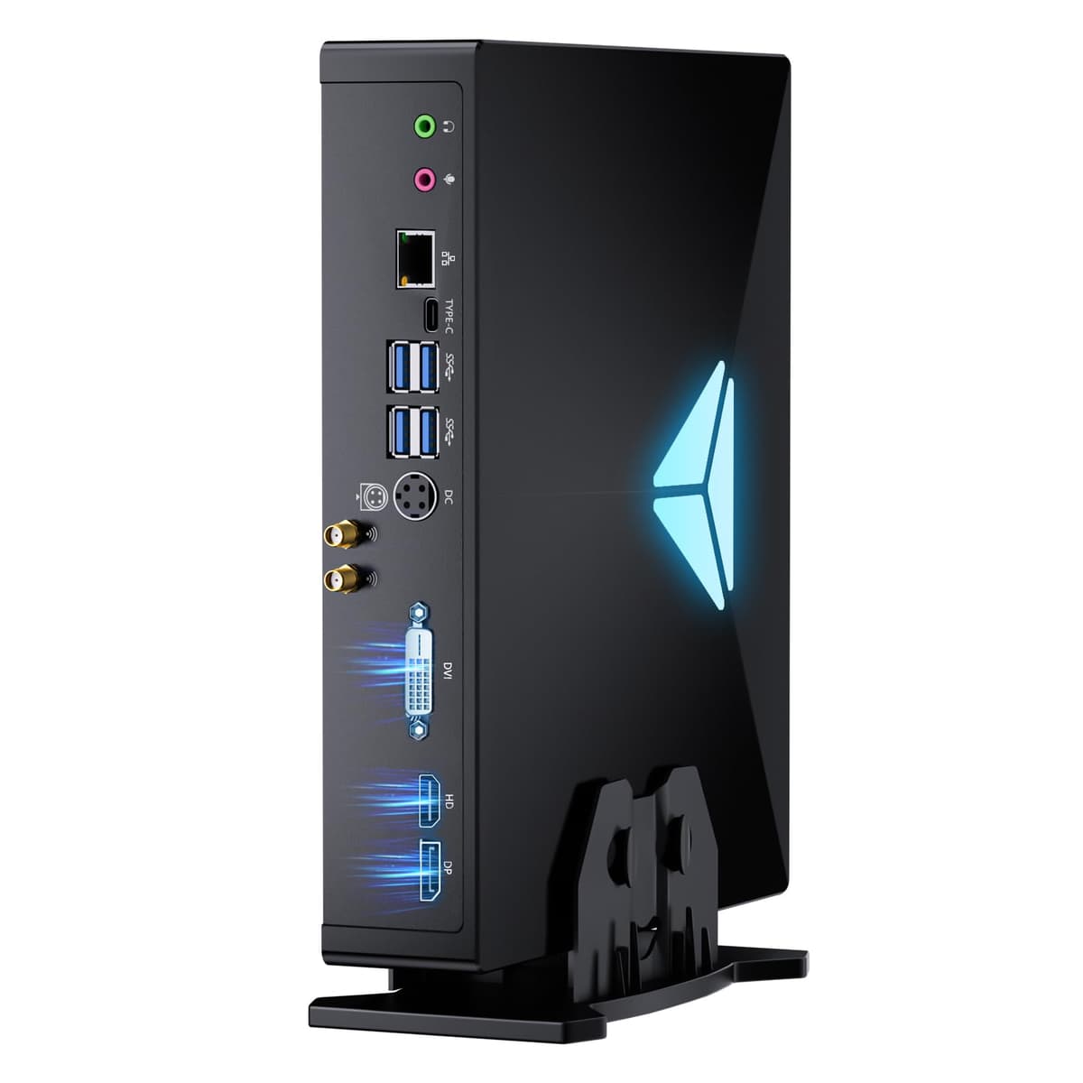 Kinupute Mini Gaming PC Core i9-9900KF, Win 11 Pro, 64GB DDR4, 4TB NVMe, RTX3050 8GB, Triple Display 8K@60Hz