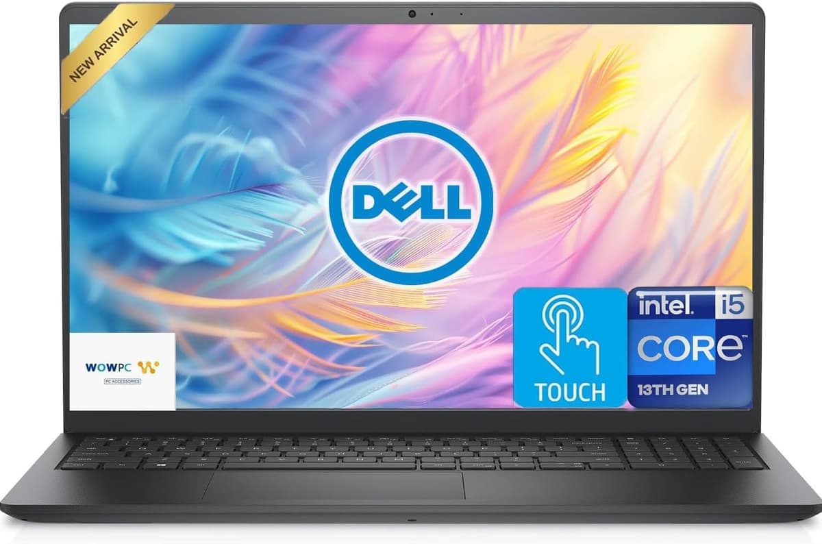 Dell Inspiron 15.6" Pantalla táctil FHD, Intel Core i5 de 13.ª generación (mejor que i7-1250U), 32 GB RAM, 1.5 TB almacenamiento (1 TB SSD PCIe + 512 GB externo), Windows 11 con Office 365 para web, USB-C, batería de larga duración i5-1334U