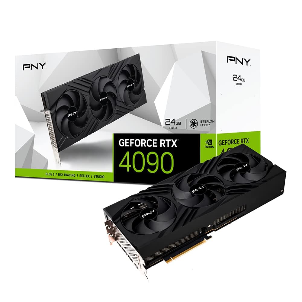 PNY GeForce RTX 4090 24GB Verto Triple Fan Tarjeta de Video DLSS 3 VCG409024TFXPB1