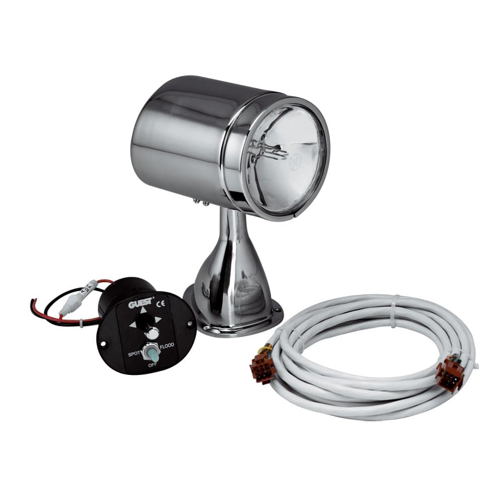 Kit Spotlight/Floodlight Marino Guest 5" 22040A con Joystick Remoto (12V, 7A, 72,000 CP)