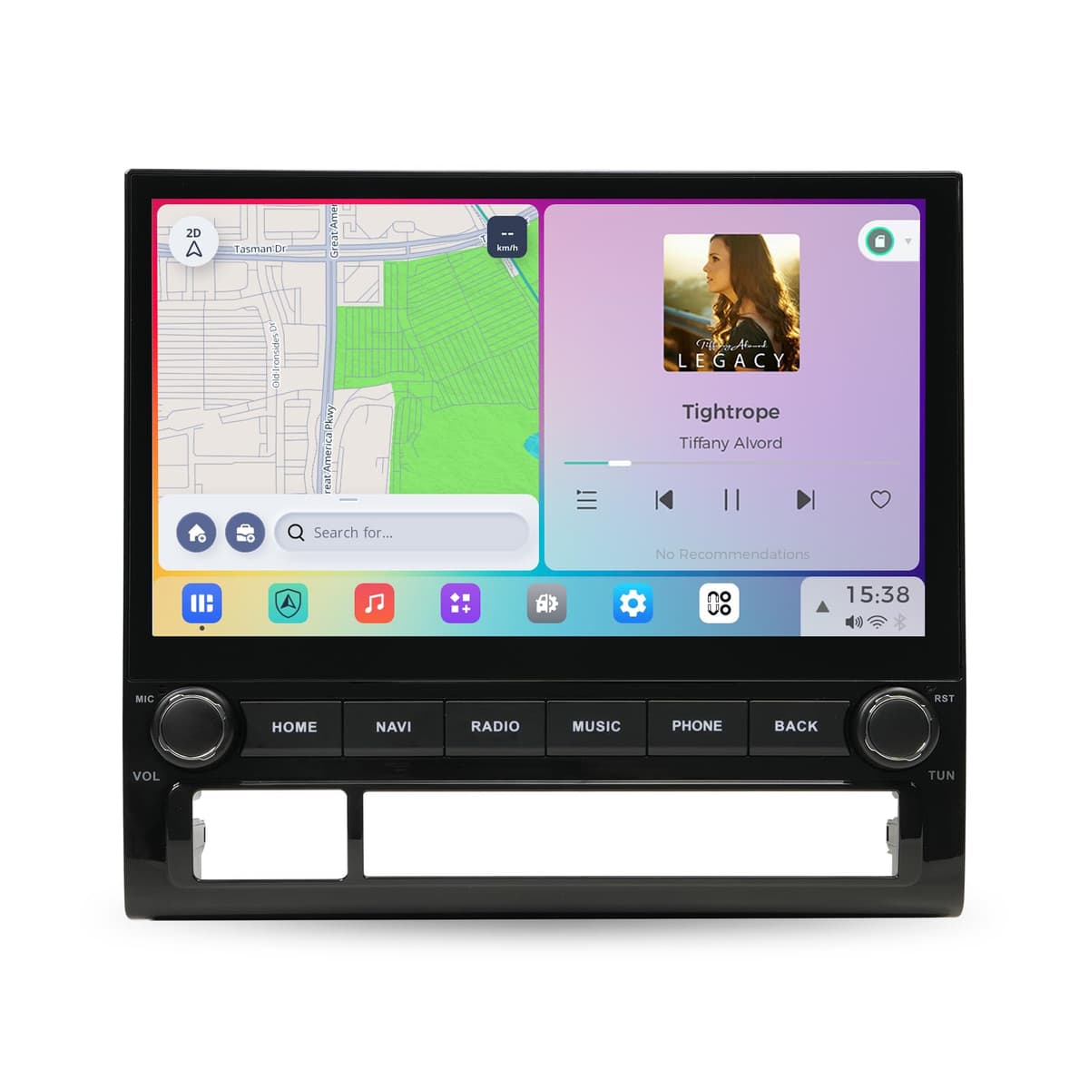 Dasaita Vivid Radio 8GB+256GB para Toyota Tacoma 2005-2015 con CarPlay, Android Auto y pantalla QLED 10.2"