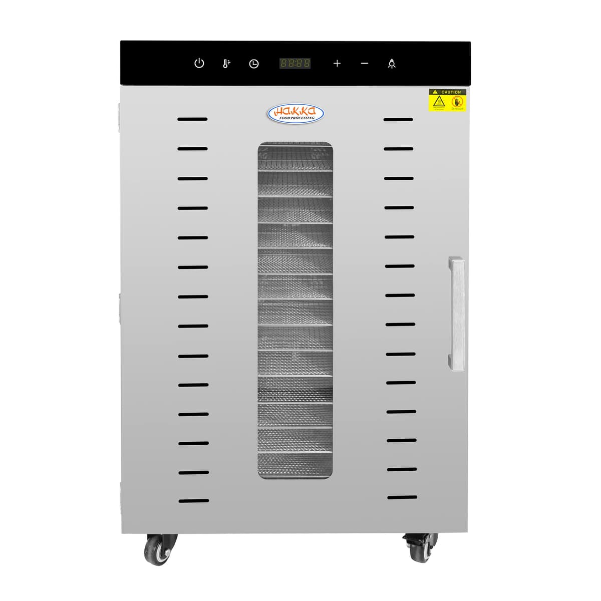 Hakka New Upgrade 16 Bandejas Food Dehydrator con Aislamiento Térmico de Doble Capa, Acero Inoxidable, 2000W SS-16H
