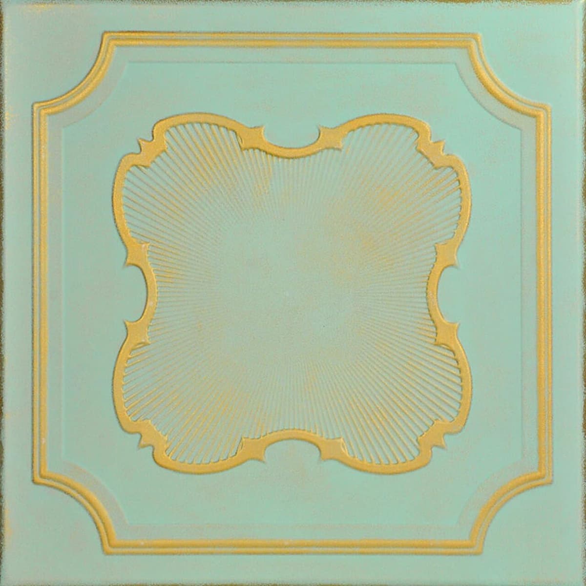 À LA MAISON CEILINGS R74 Coronado Baldosa de espuma para techo pegable (384 sq. ft./Case), Pack de 144, Gold Moss R74gm-144